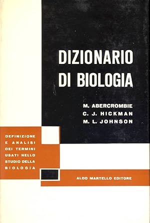 Bild des Verkufers fr Dizionario di biologia zum Verkauf von Studio Bibliografico Marini