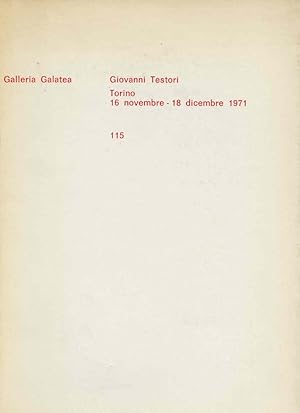 Seller image for Giovanni Testori for sale by Studio Bibliografico Marini