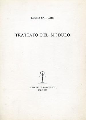 Imagen del vendedor de Trattato del modulo a la venta por Studio Bibliografico Marini