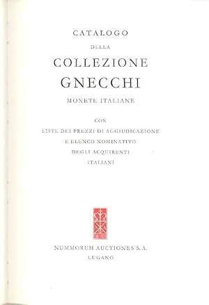 Catalogo della Collezione Gnecchi