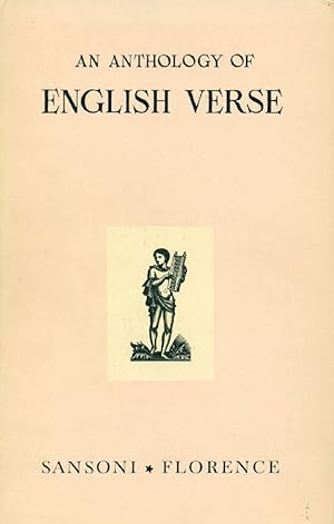 Bild des Verkufers fr An anthology of english verse zum Verkauf von Studio Bibliografico Marini