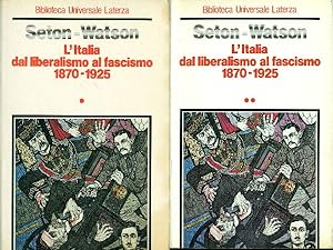 Bild des Verkufers fr L'Italia dal liberalismo al fascismo 1870-1925 zum Verkauf von Studio Bibliografico Marini