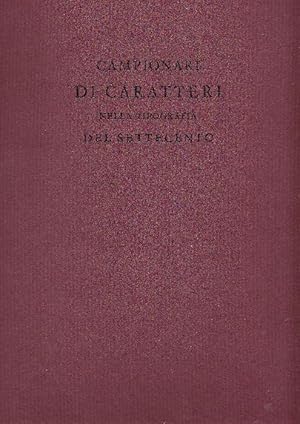 Campionari di caratteri nella tipografia del Settecento