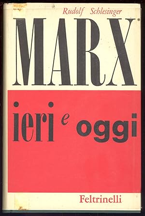 Bild des Verkufers fr Marx ieri e oggi zum Verkauf von Studio Bibliografico Marini