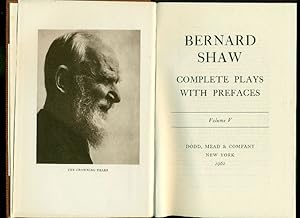 Imagen del vendedor de Complete plays with prefaces. Volume V a la venta por Studio Bibliografico Marini