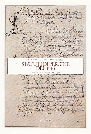 Seller image for Statuti di Pergine del 1516 for sale by Studio Bibliografico Marini