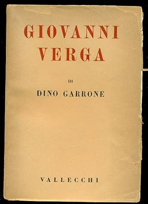 Seller image for Giovanni Verga for sale by Studio Bibliografico Marini