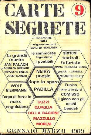 Imagen del vendedor de Carte Segrete. Anno III, Gennaio-Marzo 1969, N. 9 a la venta por Studio Bibliografico Marini