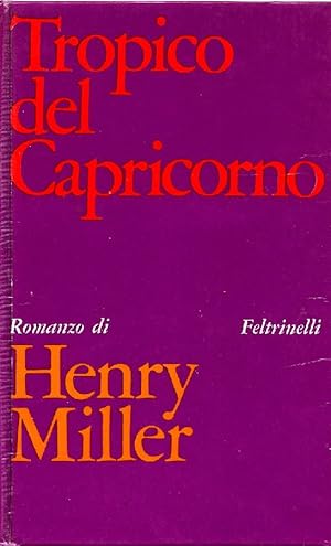 Bild des Verkufers fr Tropico del Capricorno zum Verkauf von Studio Bibliografico Marini