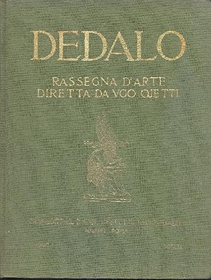 Bild des Verkufers fr Dedalo. 1920. Volume secondo zum Verkauf von Studio Bibliografico Marini