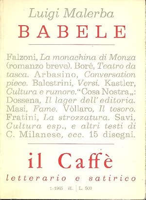 Imagen del vendedor de Il Caff. Numero 1, 1965 a la venta por Studio Bibliografico Marini