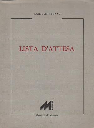 Seller image for Lista d&#39;attesa for sale by Studio Bibliografico Marini