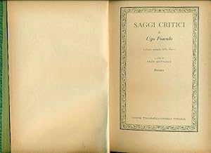 Imagen del vendedor de Saggi crtitici. Volume secondo delle Opere a la venta por Studio Bibliografico Marini