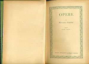 Bild des Verkufers fr Opere zum Verkauf von Studio Bibliografico Marini