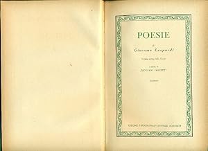 Imagen del vendedor de Poesie. Volume primo delle Opere a la venta por Studio Bibliografico Marini