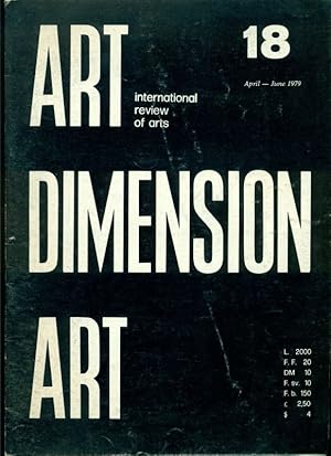 Art Dimension. International review of arts. N. 18 April June 1979