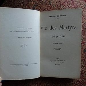 Vie des Martyrs 1914-1916.