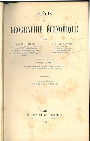 Seller image for Prcis de gographie conomique for sale by Studio Bibliografico Orfeo (ALAI - ILAB)