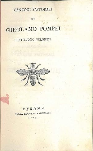 Canzoni pastorali di Girolamo Pompei gentiluomo veronese