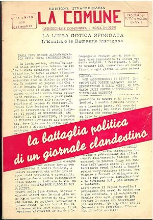 La battaglia politica dei comunisti imolesi nelle pagine de "La Comune". Gennaio-novembre 1944. p...