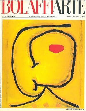 Bolaffiarte n. 72. Arturo Carmassi: "Giallo". Riproduzione fotolitografica (in 6 colori) espressa...