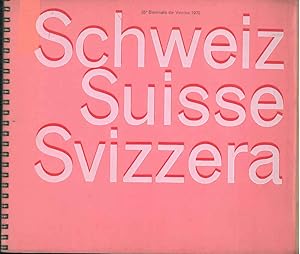 Schweiz Suisse Svizzera. 35° biennale de Venise 1970. Jean-Edouard Augsburger, Peter Stampfli, Wa...