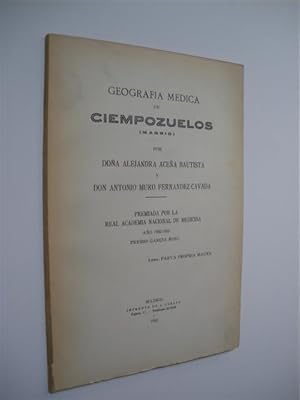 Imagen del vendedor de GEOGRAFIA MEDICA DE CIEMPOZUELOS (MADRID) a la venta por LIBRERIA TORMOS