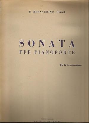Seller image for Sonata per pianoforte, Op. IV in pancordismo for sale by Bookfeathers, LLC