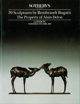 39 Sculptures By Rembrandt Bugatti: The Property of Alain Delon. 4th April, 1990.