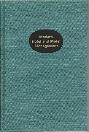 Imagen del vendedor de Modern Hotel and Motel Management a la venta por Sabra Books