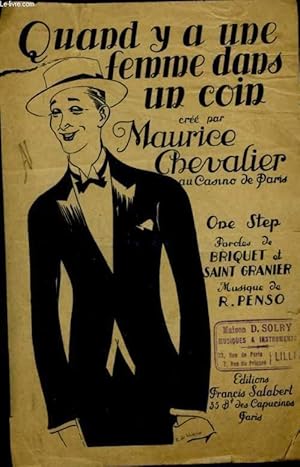 Image du vendeur pour QUAND Y A UNE FEMME DANS UN COIN (Wher there's a girl there's a boy) - one-step. - POUR CHANT AVEC PAROLES FRANCAISES. mis en vente par Le-Livre