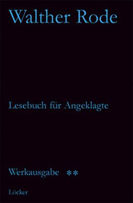 Seller image for Lesebuch fr Angeklagte. Werkausgabe Band 2 for sale by Antiquariat Lcker