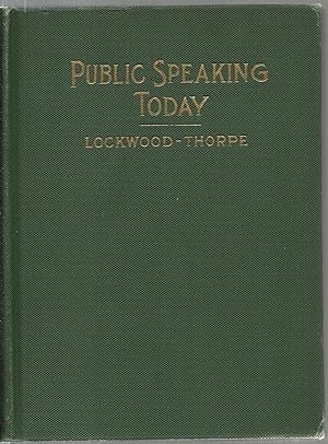 Imagen del vendedor de Public Speaking Today: A High School Manual a la venta por Sabra Books