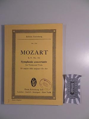 Immagine del venditore per Symphonie Concertante Eb major for Violin and Viola with Orchestra. Edition Eulenburg, No. 734. venduto da Druckwaren Antiquariat