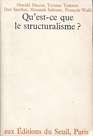 Immagine del venditore per Qu'est ce que le structuralisme ? venduto da LIBRAIRIE GIL-ARTGIL SARL