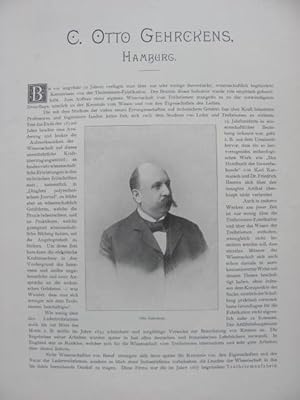 C. Otto Gehrckens, Hamburg. Aus: Julius Eckstein (Hrsg.): Historisch-biographische Blätter. Der S...