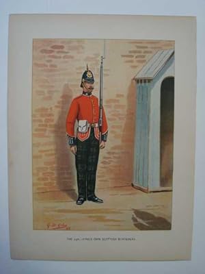 The 25th King's Own Scottish Borderers, Military, Original Chromolithograph