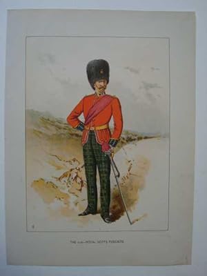 The 21st Royal Scots Fusiliers, Military, Original Chromolithograph