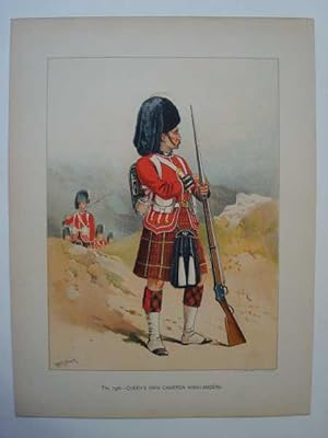 The 79th Queen's Own Cameron Highlanders, Military, Original Chromolithograph