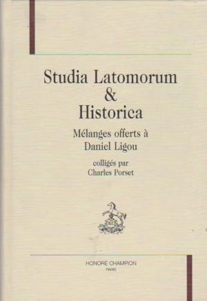 Imagen del vendedor de Studia latomorum & Historica: Mlanges offerts  Daniel Ligou, a la venta por L'Odeur du Book