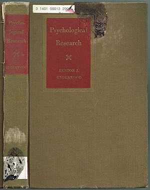 Imagen del vendedor de Psychological Research a la venta por SUNSET BOOKS