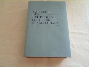 Jahrbuch der Deutschen Schillergesellschaft. Internationales Organ für neuere deutsche Literatur:...