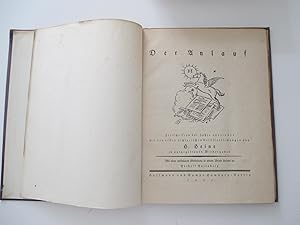 Bild des Verkufers fr Der Anlauf. Zeitschriften der Jahre 1817 - 1821 mit ersten dichterischen Verffentlichungen von H. Heine in naturgetreuen Wiedergaben. Mit einer epistularen Einleitung in einem Briefe Heines an H. Eulenberg. zum Verkauf von Michael Steinbach Rare Books