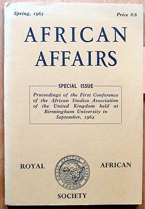 Seller image for Ancient Egypt and Africa. Essay in African Affairs Special Issue Spring 1965 for sale by Ken Jackson