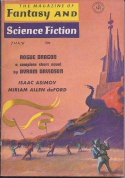 Imagen del vendedor de The Magazine of FANTASY AND SCIENCE FICTION (F&SF): July 1965 ("Rogue Dragon") a la venta por Books from the Crypt