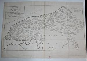 Carte du Pays de Caux dans la quelle sont distinguez le Gouvernement Militaire du Havre de Grace ...