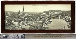 Panorama de Rouen No 2 - Vue prise du transbordeur (Bird s eye view taken from the Transborder br...