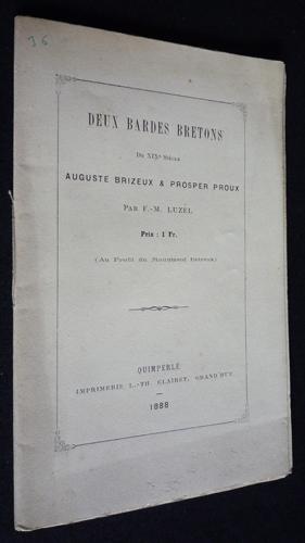 Seller image for Deux bardes bretons du XIXe sicle for sale by Abraxas-libris