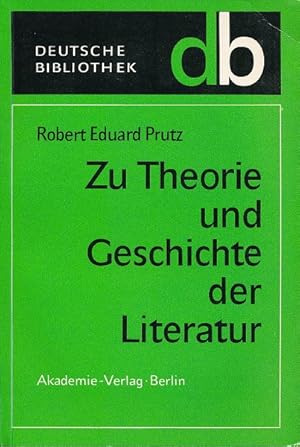 Bild des Verkufers fr Zu Theorie und Geschichte der Literatur. Bearbeitet und eingeleitet von Ingrid Pepperle. zum Verkauf von Ballon & Wurm GbR - Antiquariat