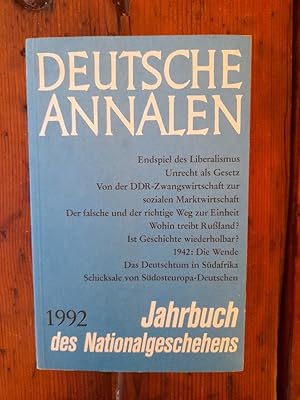 Deutsche Annalen 1992 - Jahrbuch des Nationalgeschehens